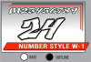 PRINTED NUMBER SET W-1